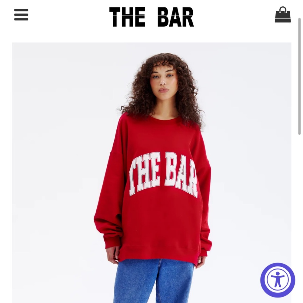 The Bar Vibrant Red Sweatshirt